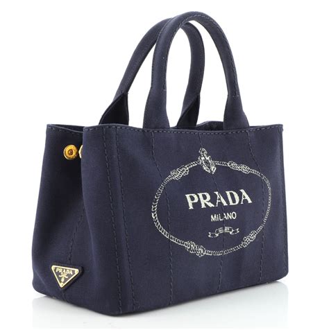 prada canapa canvas tote|Prada nylon shopper tote.